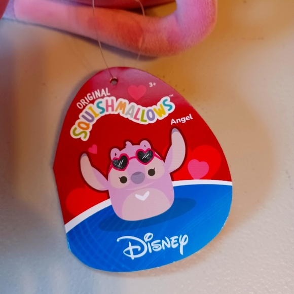 Disney Stitch x Squishmallow 6.5 valentines angel plush BNWT VHTF RARE - Picture 2 of 8